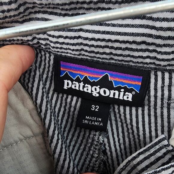 Men's Patagonia Cotton M's Puckerware Shorts Size 32 Black Grey - Picture 7 of 10